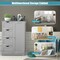 Modern MDF Storage Cabinet with 4 Drawers and Adjustable Shelf Ideal for Bathroom or Bedroom